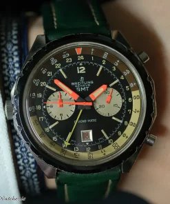 Breitling Chrono-Matic 2115 Automatic 48mm Unisex Replica Watch - Black Dial, Steel Case