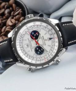 Alternative view of Breitling Chrono-Matic A41360 BRESCIA Automatic 49mm Unisex Replica Watch - Blue Dial, Steel Case