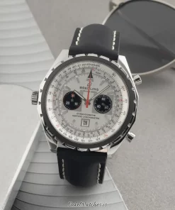 Breitling Chrono-Matic A41360 BRESCIA Automatic 49mm Unisex Replica Watch - Blue Dial, Steel Case
