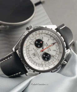 Alternative view of Breitling Chrono-Matic A41360 BRESCIA Automatic 49mm Unisex Replica Watch - Blue Dial, Steel Case