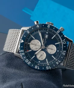 Alternative view of Breitling Chronoliner Y2431016.C970.101X Automatic 46mm Unisex Replica Watch - Blue Dial, Steel Case