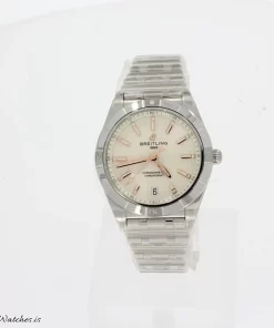 Breitling Chronomat 36 A10380101A2A1 Automatic 36mm Female Replica Watch - White Dial, Steel Case
