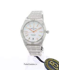 Breitling Chronomat 36 A10380101A4A1 Automatic 36mm Female Replica Watch - White Dial, Steel Case