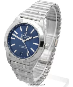 Alternative view of Breitling Chronomat 36 A10380101C1A1 Automatic 36mm Female Replica Watch - Blue Dial, Steel Case