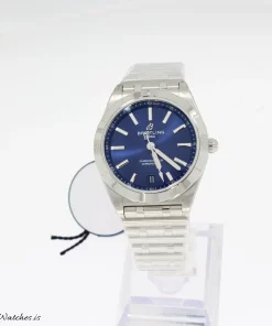 Breitling Chronomat 36 A10380101C1A1 Automatic 36mm Female Replica Watch - Blue Dial, Steel Case
