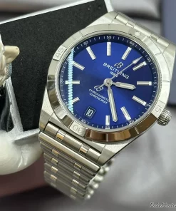 Breitling Chronomat 36 A10380101C1A1 Automatic 36mm Female Replica Watch - Blue Dial, Steel Case