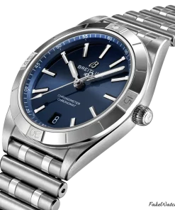 Alternative view of Breitling Chronomat 36 A10380101C1A1 Automatic 36mm Female Replica Watch - Blue Dial, Steel Case