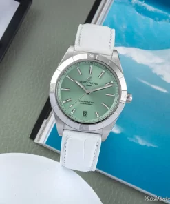 Breitling Chronomat 36 A10380101L1A1 Automatic 36mm Female Replica Watch - Green Dial, Steel Case