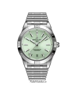 Breitling Chronomat 36 A10380101L1A1 Automatic 36mm Unisex Replica Watch - Green Dial, Steel Case