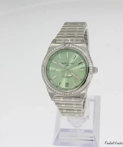 Breitling Chronomat 36 A10380591L1A1 Automatic 36mm Female Replica Watch - Green Dial, Steel Case