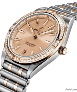 Alternative view of Breitling Chronomat 36 U10380591K1U1 Automatic 36mm Female Replica Watch - Pink Dial, Steel Case