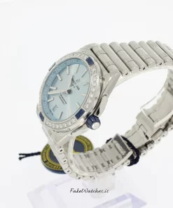 Alternative view of Breitling Chronomat 38 A17356531C1A1 Automatic 38mm Unisex Replica Watch - Blue Dial, Steel Case