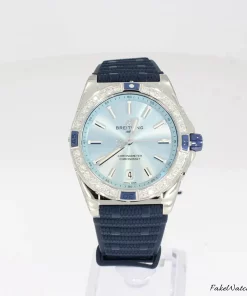 Breitling Chronomat 38 A17356531C1S1 Automatic 38mm Unisex Replica Watch - Blue Dial, Steel Case