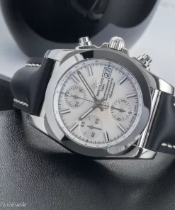 Alternative view of Breitling Chronomat 38 W1331012/A774/385A Automatic 38mm Unisex Replica Watch - White Dial, Steel Case