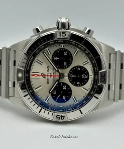 Alternative view of Breitling Chronomat 42 AB0134 Automatic 42mm Unisex Replica Watch - Silver Dial, Steel Case