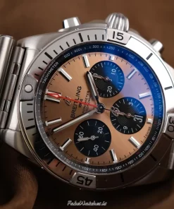 Breitling Chronomat 42 AB0134 Automatic 42mm Unisex Replica Watch - Pink Dial, Steel Case