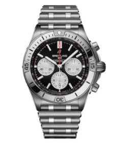 Breitling Chronomat 42 AB0134101B1A1 Automatic 42mm Unisex Replica Watch - Black Dial, Steel Case