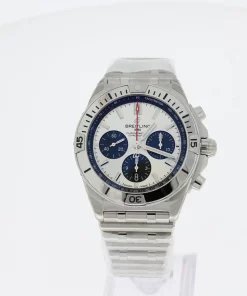 Breitling Chronomat 42 AB0134101G1A1 Automatic 42mm Unisex Replica Watch - Silver Dial, Steel Case