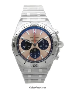 Breitling Chronomat 42 AB0134101K1A1 Automatic 42mm Unisex Replica Watch - Red Dial, Steel Case