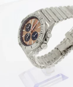 Alternative view of Breitling Chronomat 42 AB0134101K1A1 Automatic 42mm Unisex Replica Watch - Brown Dial, Steel Case