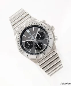 Alternative view of Breitling Chronomat 42 EB0134101M1E1 Automatic 42mm Unisex Replica Watch - Grey Dial, Titanium CaseMM