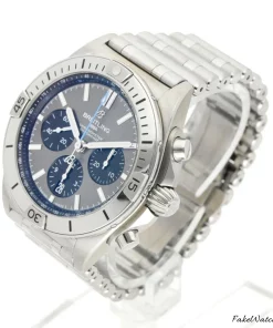 Alternative view of Breitling Chronomat 42 EB0134101M1S1 Automatic 42mm Unisex Replica Watch - Grey Dial, Titanium Case