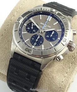 Alternative view of Breitling Chronomat 42 EB0134101M1S1 Automatic 42mm Male Replica Watch - Grey Dial, Titanium Case