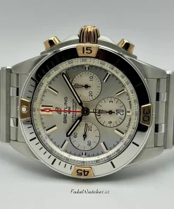 Alternative view of Breitling Chronomat 42 IB0134101G1A1 Automatic 42mm Unisex Replica Watch - Silver Dial, Steel Case