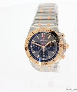 Breitling Chronomat 42 UB0134101B1U1 Automatic 42mm Unisex Replica Watch - Grey Dial, Gold/Steel Case