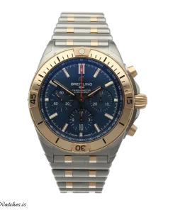 Breitling Chronomat 42 UB0134101C1U1 Automatic 42mm Unisex Replica Watch - Blue Dial, Steel Case