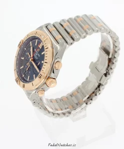 Alternative view of Breitling Chronomat 42 UB0134101C1U1 Automatic 42mm Unisex Replica Watch - Blue Dial, Gold/Steel Case