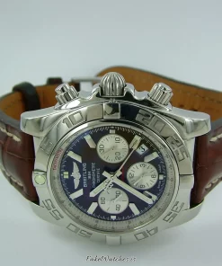 Alternative view of Breitling Chronomat 44 - Automatic 42mm Unisex Replica Watch - Black Dial, Steel Case