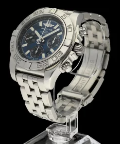 Alternative view of Breitling Chronomat 44 AB0110 Automatic 44mm Unisex Replica Watch - Blue Dial, Steel Case