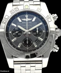 Breitling Chronomat 44 AB0110 Automatic 44mm Unisex Replica Watch - Grey Dial, Steel Case