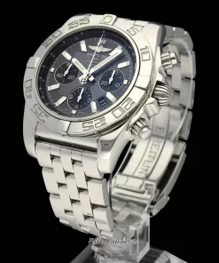 Alternative view of Breitling Chronomat 44 AB0110 Automatic 44mm Unisex Replica Watch - Grey Dial, Steel Case