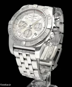 Alternative view of Breitling Chronomat 44 AB0110 Automatic 44mm Unisex Replica Watch - Silver Dial, Steel Case