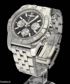 Alternative view of Breitling Chronomat 44 AB0110 Automatic 44mm Unisex Replica Watch - Black Dial, Steel Case
