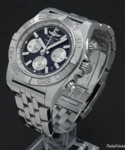 Alternative view of Breitling Chronomat 44 AB0110 Automatic 44mm Unisex Replica Watch - Black Dial, Steel Case