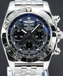 Breitling Chronomat 44 AB0110 Automatic 44mm Unisex Replica Watch - Grey Dial, Steel Case