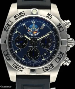 Breitling Chronomat 44 AB0110 Automatic 44mm Unisex Replica Watch - Blue Dial, Steel Case