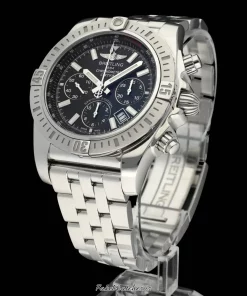 Alternative view of Breitling Chronomat 44 AB0115 Automatic 44mm Unisex Replica Watch - Black Dial, Steel Case