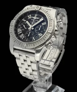 Alternative view of Breitling Chronomat 44 AB0115 Automatic 44mm Unisex Replica Watch - Black Dial, Steel Case