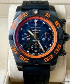 Alternative view of Breitling Chronomat 44 Blacksteel MB01109L.BD48.153S Automatic 44mm Unisex Replica Watch - Black Dial, Steel Case