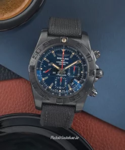 Breitling Chronomat 44 Blacksteel MB0111C3/BE35 Automatic 44mm Unisex Replica Watch - Black Dial, Steel Case