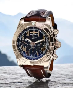 Breitling Chronomat 44 HB011012/B957/375H Automatic 44mm Unisex Replica Watch - Black Dial, Rose Gold Case