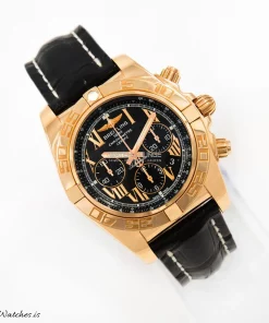 Alternative view of Breitling Chronomat 44 HB01107312 Automatic 44mm Unisex Replica Watch - Black Dial, Rose Gold Case