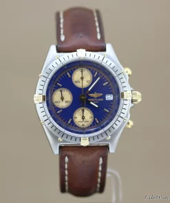 Breitling Chronomat 81950 Automatic 39mm Unisex Replica Watch - Blue Dial, Gold/Steel Case