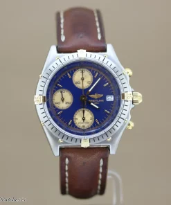 Alternative view of Breitling Chronomat 81950 Automatic 39mm Unisex Replica Watch - Blue Dial, Gold/Steel Case