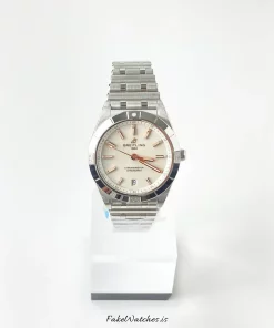 Breitling Chronomat A10380101A2A1 Automatic 36mm Female Replica Watch - White Dial, Steel Case