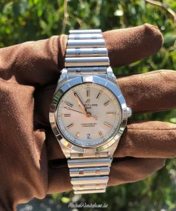 Alternative view of Breitling Chronomat A10380101A2A1 Automatic 36mm Female Replica Watch - White Dial, Steel Case